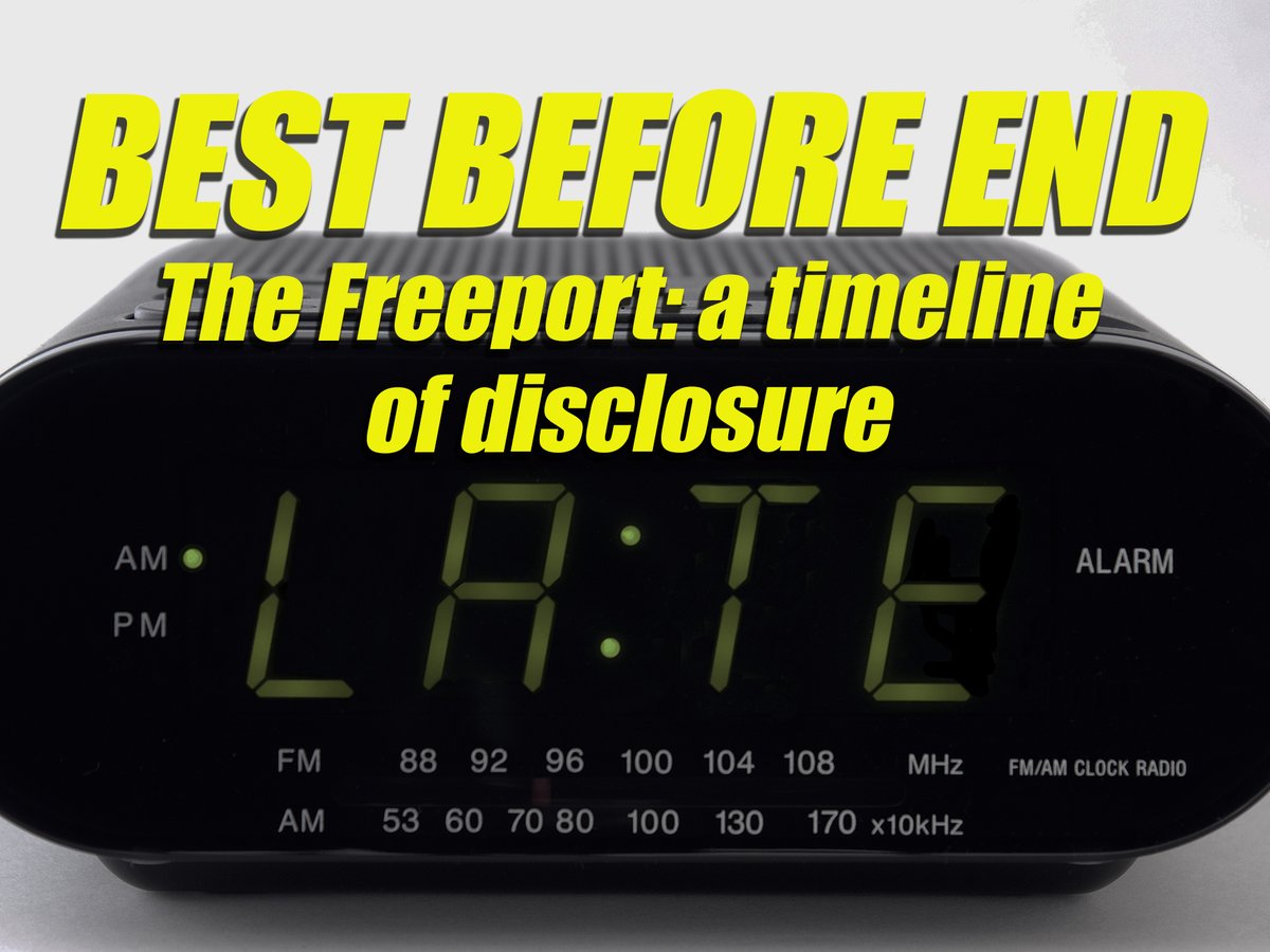 How long does it take to release freeport information to the public? Should we really have to chase to find out how our money is spent - and on what? A timeline of freeport disclosure of a key document…how long will YOU have to wait on your FREEPORT? totnespulse.co.uk/best-before-en…