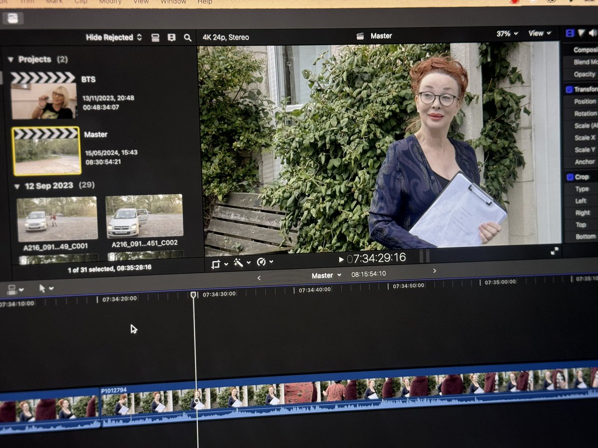 Working on this fun filled edit, my cut of the feature film She’s A Bitch directed by & starring Eileen Daly - this was quite the epic shoot with a whole ton of movie homages going on #featurefilm #postproduction #editing #horrorcomedy #supportindiefilm #indiefilm #shesabitch