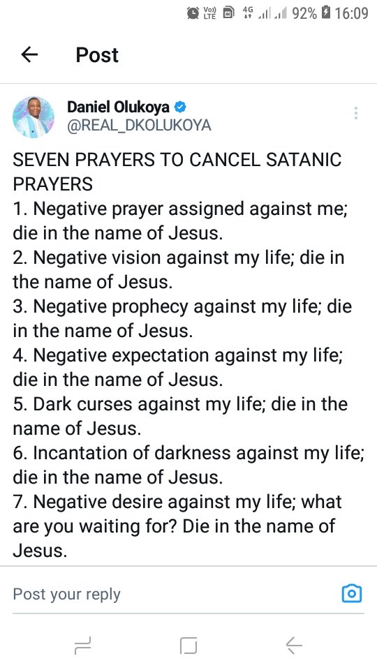 londonexcel's tweet image. Prayer to cancel satanic prayers