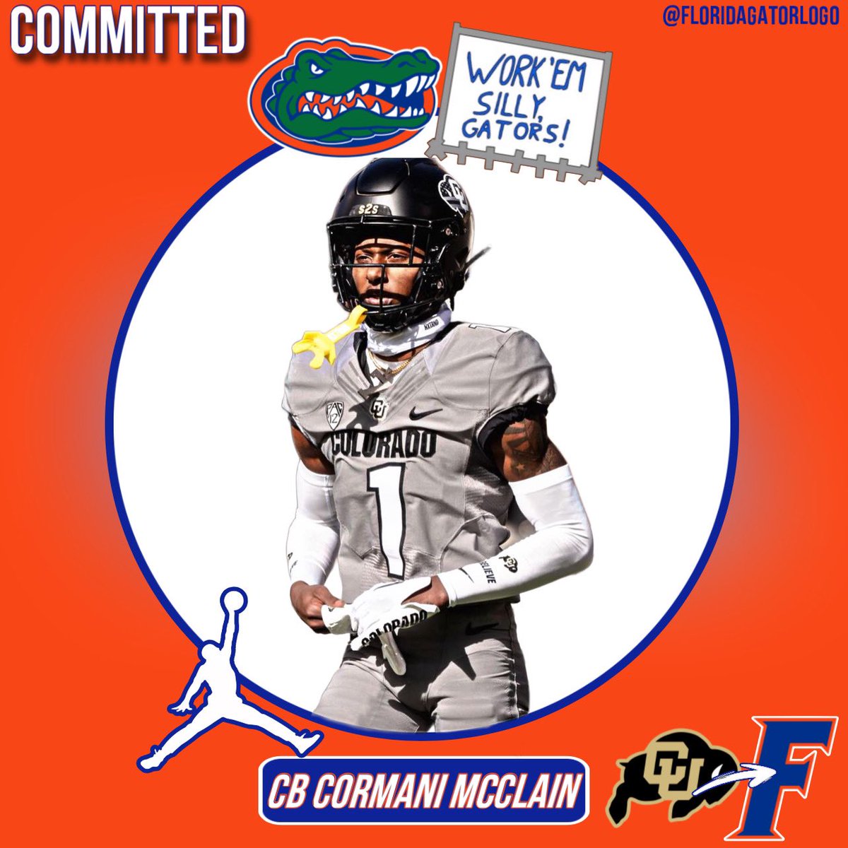 CHOMP CHOMP❗️Former Colorado CB and 5-star recruit Cormani McClain has committed to the Florida Gators! 

It’ll be as a preferred walk-on reportedly, and he’ll have the opportunity to earn a scholarship. 

- 6’2” 165 pounds 
- From Lakeland, Florida 
- Will have 3 years of