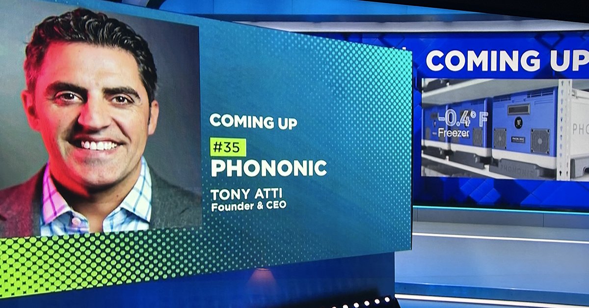 Fabulous start to the day with <a href="/TheDomino/">Dominic Chu</a> &amp; <a href="/JBoorstin/">Julia Boorstin</a> on <a href="/CNBCWEX/">Worldwide Exchange</a> discussing <a href="/Phononic_Inc/">Phononic</a> ‘s recognition as a CNBC #Disruptor50.  Engaging conversation discussing Phononic’s history as a repeat Disruptor, and a future of not just number of devices, but kWh of cooling capacity!