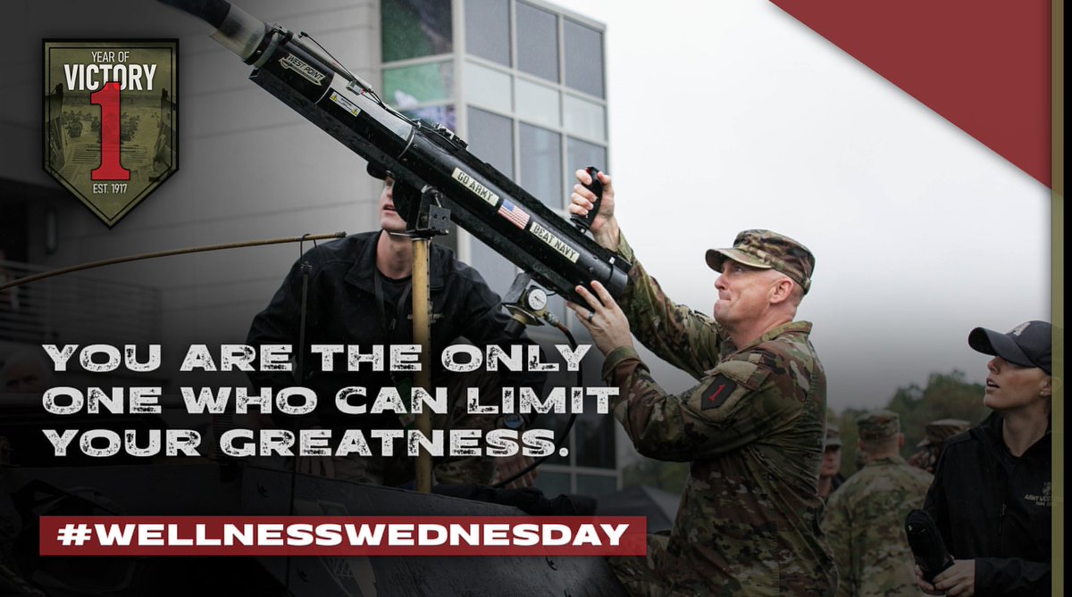 #WellnessWednesday| You are the only one who can limit your greatness. 

U.S. Army| Fort Riley| III Armored Corps| U.S. Army Forces Command (FORSCOM)