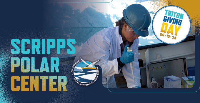 Join me in giving back in support of Scripps Polar Center, this #TritonGivingDay to help students of all backgrounds access a world-class education and push progress and innovation forward. When we come together, nothing is beyond us! tritongivingday.ucsd.edu/pages/scripps-…