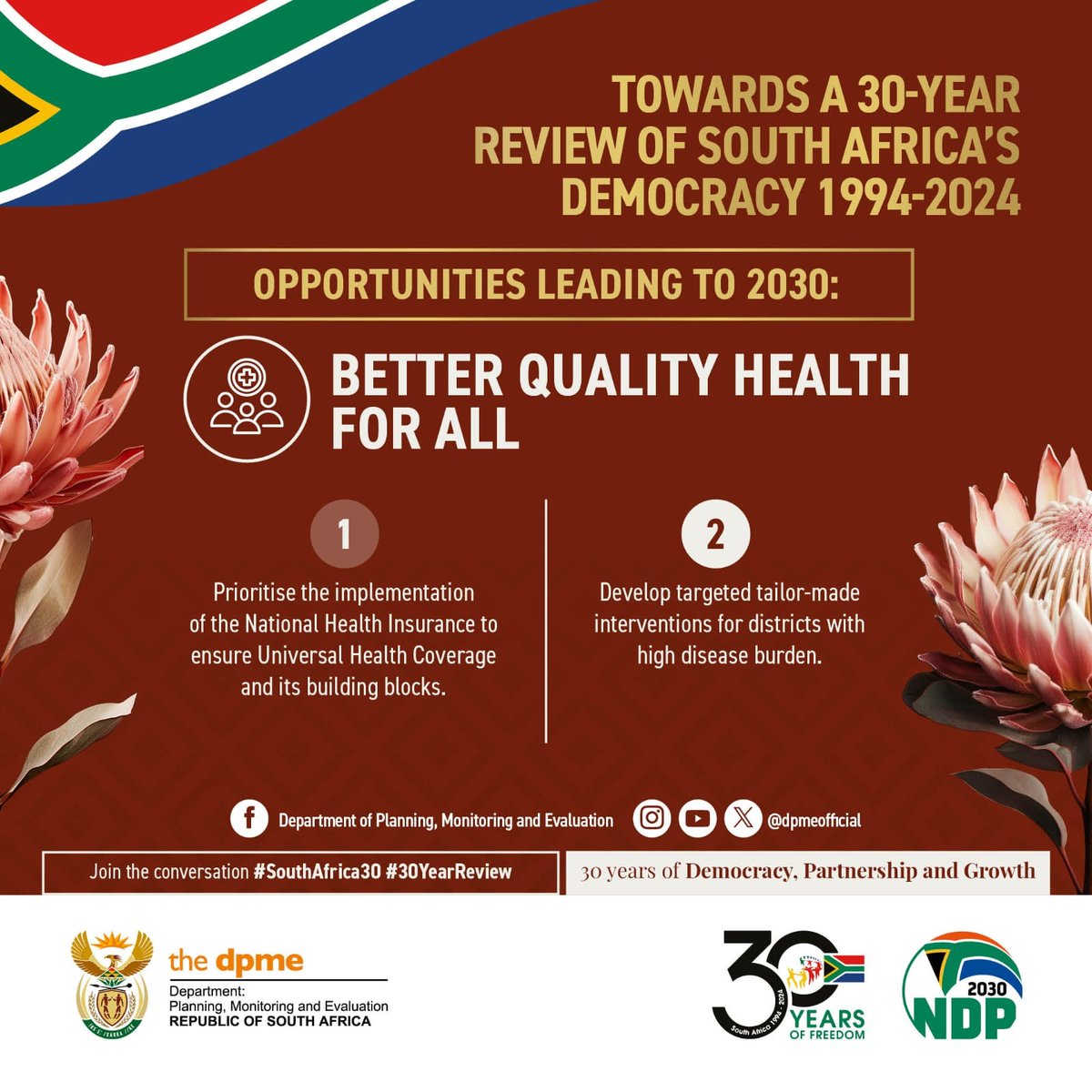 Good morning South Africa. Primary Health Care services increased from 68 million headcounts in 1998 to 138.8 million in 2022/23  

Better quality health for all! 

#30YearsofFreedom 
#Freedom30
