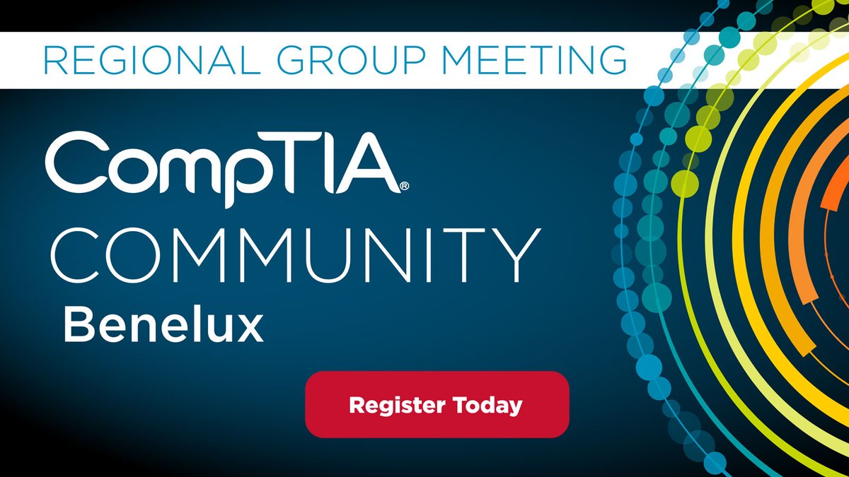 ❗Next week❗We're thrilled to invite you, your colleagues, friends, and anyone passionate about the future of technology to our Community Event in the heart of Utrecht. Learn more and register here: 🔗 s.comptia.org/4cOsR4b

#CompTIACommunity