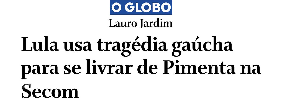 Lula odeia o Rio Grande do Sul. O ministro que não servia mais para o seu governo irá cuidar da reconstrução do Estado. É uma tentativa patética de reabilitar um ministro tão ruim. Isso é uma ofensa a um povo que já sofreu tanto