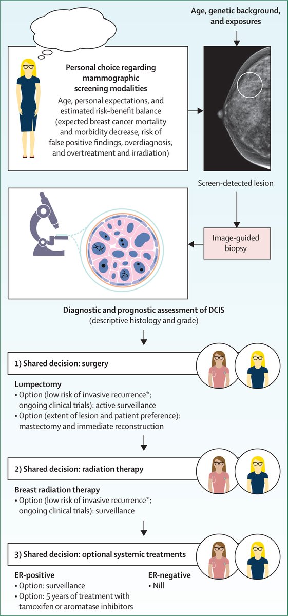 Ductal carcinoma in situ (DCIS) accounts for 15–25% of all breast cancer diagnoses. A review summarises the key knowledge available regarding the natural history of DCIS, prognostic markers, and treatment results to inform balanced management strategies: hubs.li/Q02xc20v0