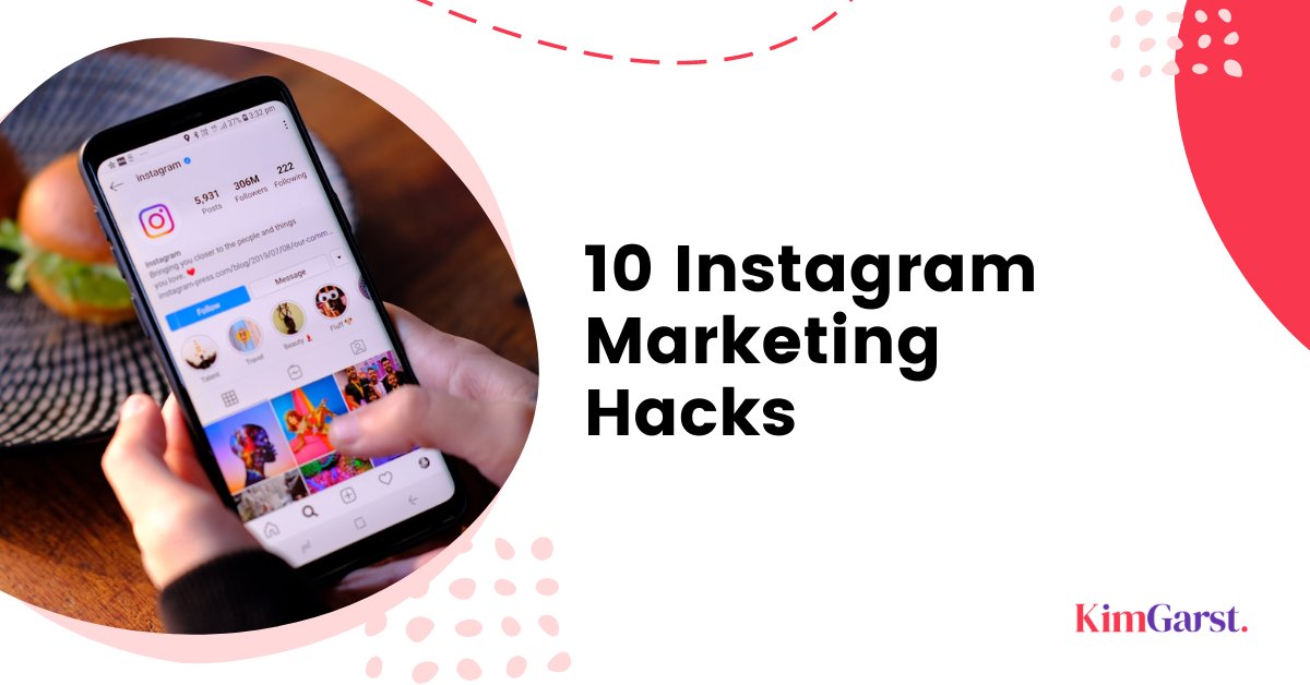 Here are 10 effective Instagram marketing hacks to grow your account, increase engagement, and expand your brand's awareness. #KimGarst #KimGarstBlog #InstagramForBusiness #InstagramMarketing #InstagramHacks bit.ly/3dnmneBhttps:/…