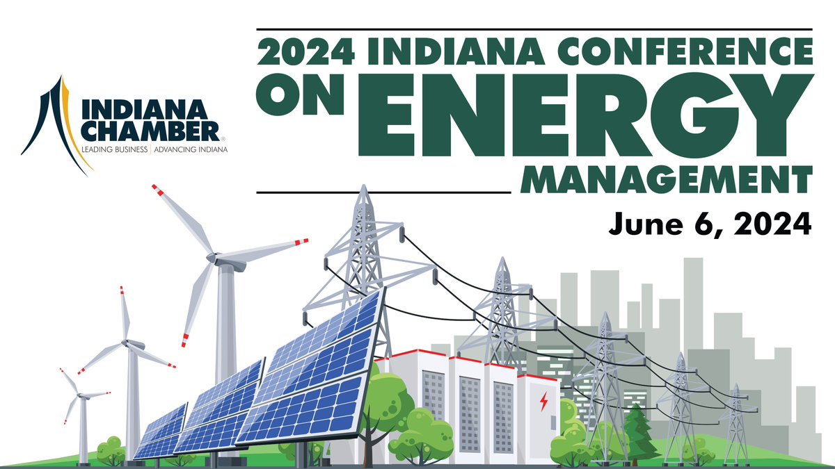 The Indiana Conference on Energy Management (June 6) is Indiana’s premier conference on managing energy costs and compliance for businesses, as well as networking with other professionals in the field. Learn more and register: indianachamber.com/event/energyma…