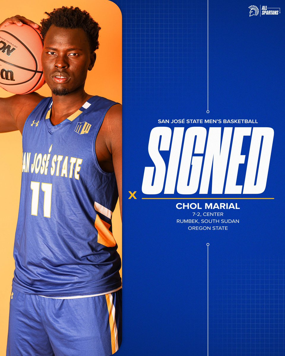 Big man on campus! Welcome @MarialChol to San Jose State!

#AllSpartans