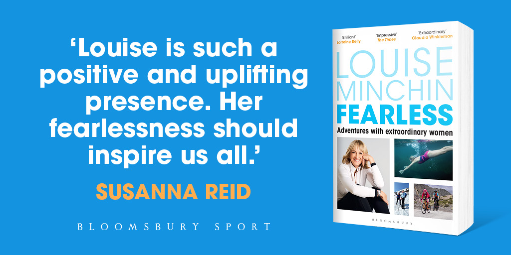 'To get to the heart of who these women are… I decided to do it the way that I know best, by taking part, spending time right beside them to experience the things they love.' FEARLESS – out in paperback 23rd May. amzn.to/3w2sEJR @louiseminchin