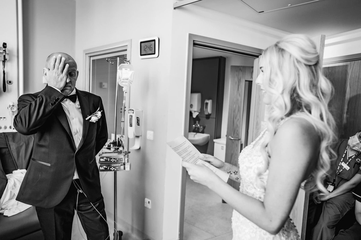 On what should have been his wedding day, CCC patient Richard was recovering from a stem cell transplant. But not wanting to let the day pass, fiancé Louise made it just as special! Read more on @TheGuideLpool website: orlo.uk/HCptW 📸 Carpe Diem Photography