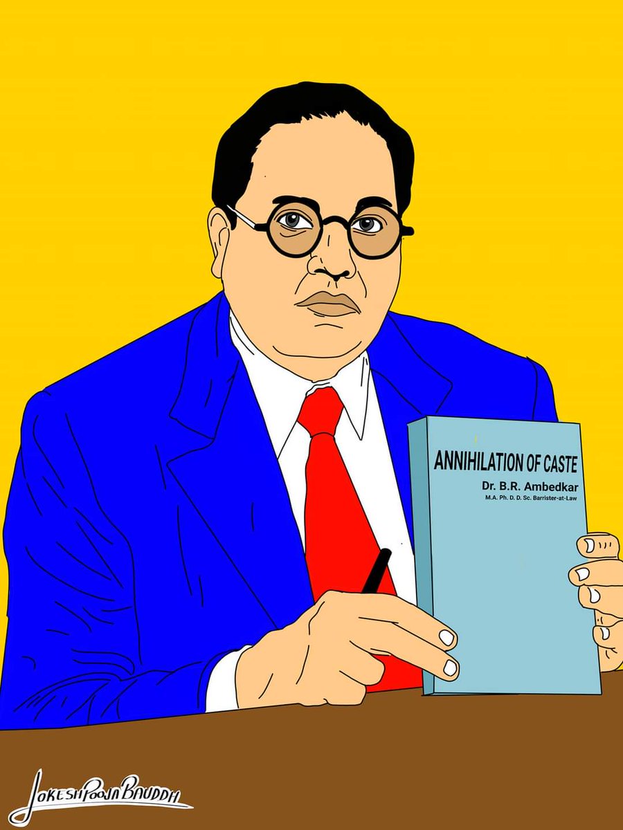 One book, many solutions

15 May 1936: On this day, the book #AnnihilationOfCaste written by #BabasahebAmbedkar was published.

#JaiBhim #jaibhim_india #book #digitalart #digitalillustration #AmbedkarArt #lokeshpoojabauddh