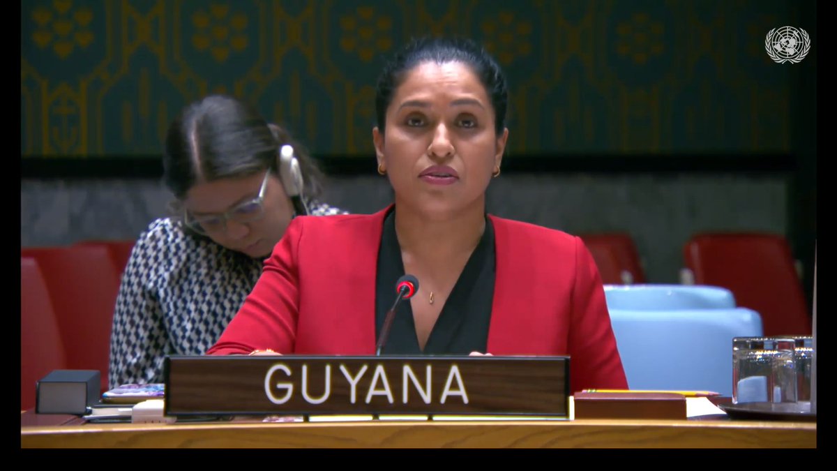 Statement delivered by Ambassador Trishala Persaud, Deputy Permanent Representative of Guyana to the UN, at Security Council meeting on “Maintenance of Peace and Security of Ukraine' Read full statement: minfor.gov.gy/un-security-co…