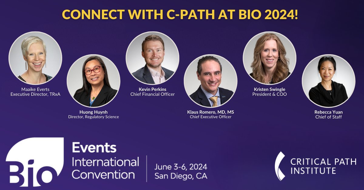 The #CPath team is looking forward to being at @BioConvention June 3-6. Be sure to connect w/us so we can talk #drugdevelopment, new opportunities and the latest innovations in #bioscience. 
 
#BIO2024 #DrugDiscovery #DataSharing #globalhealth #regulatoryscience #collaboration