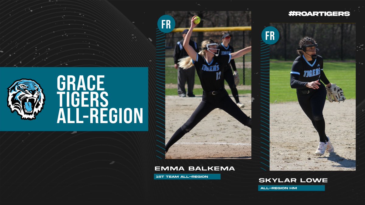 Congratulations to our very own freshmen Emma Balkema and Skylar Lowe on their All-Region Honors - the first ever in school history! #RoarTigers
