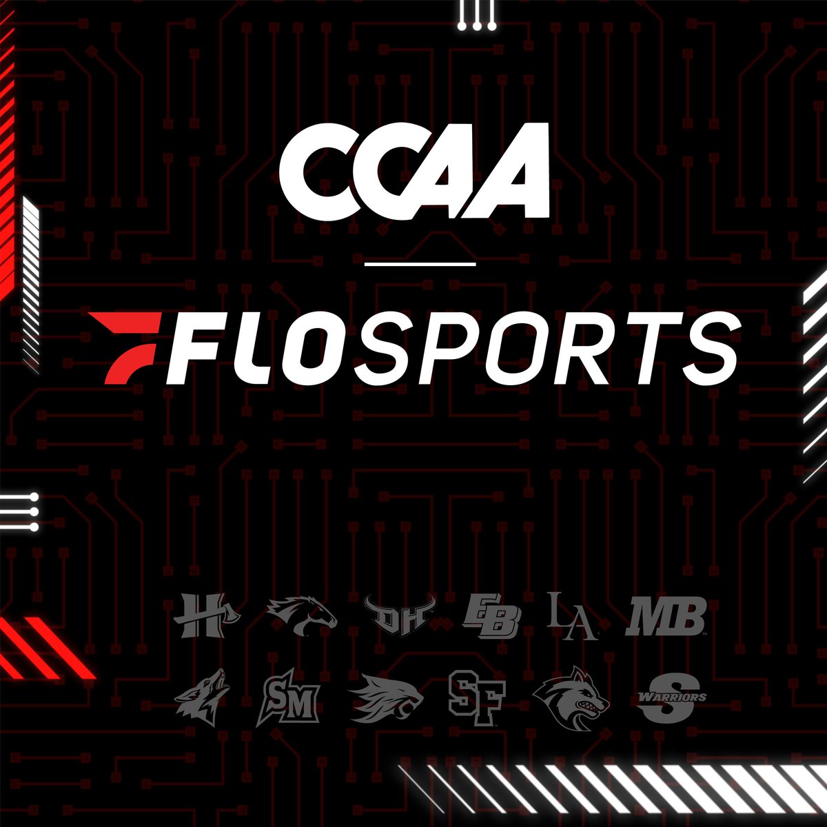 CCAA is coming to FloSports for the ‘24-25 season! Today, FloSports announces a new multi-year agreement with the California Collegiate Athletic Association, the most successful Division II conference in the U.S. 📰: flosports.link/3ydyDMD #CCAAvb | @goccaa