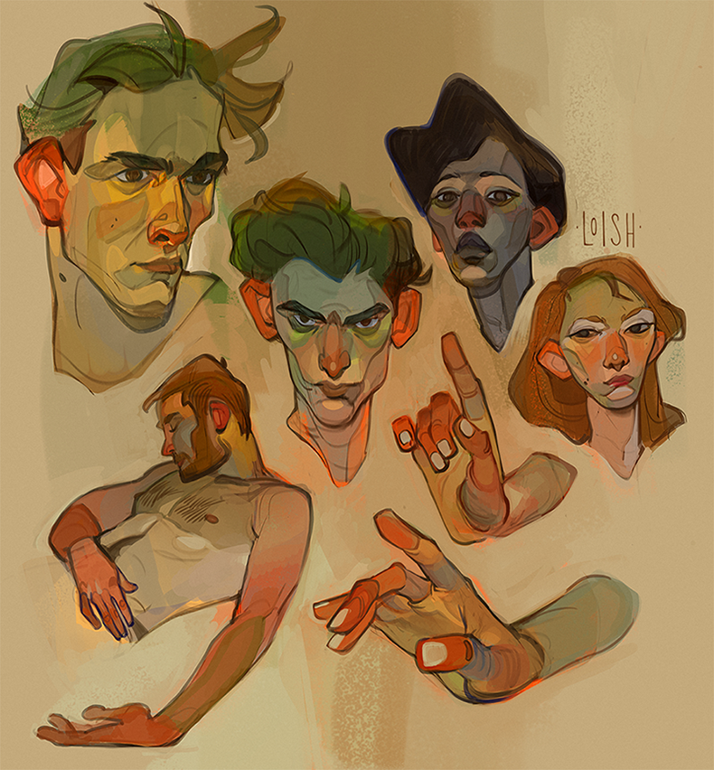 channelling some egon schiele vibes for these ~