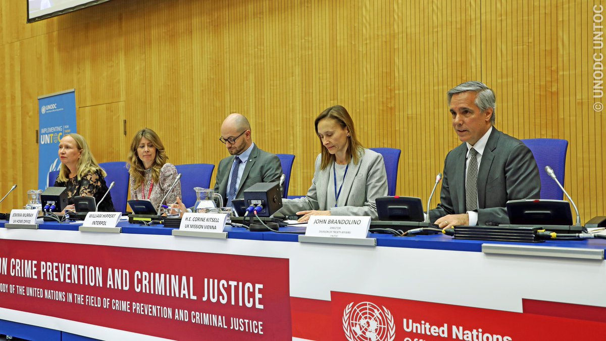 Addressing #OrganizedFraud demands decisive action. We must forge partnerships, both public & private, across borders & sectors.'

At #CCPCJ33 event organized by @UKMissionVienna, @JohnBrandolino highlighted the need to strengthen international cooperation to tackle this crime.