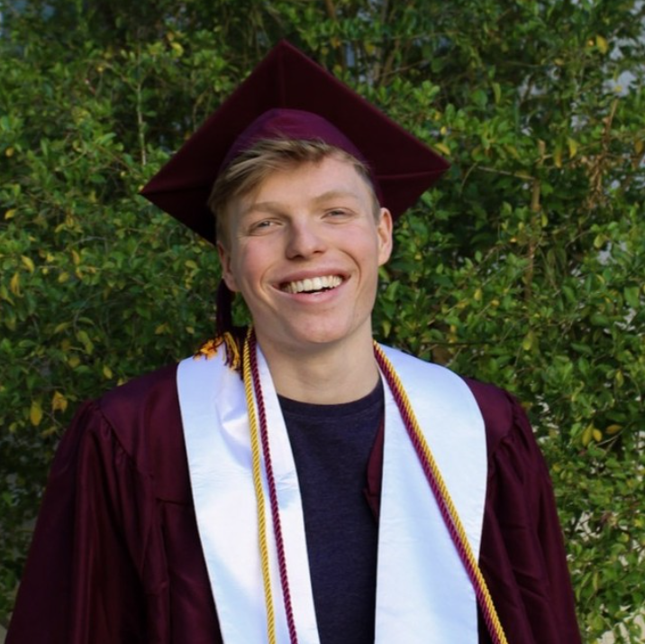 It's graduation season and #MissionToPsyche would like to congratulate recent grad, Tristan Tierce, our multimedia & web intern for psyche.asu.edu! Thank you for all you did to help share our journey to a metal world!