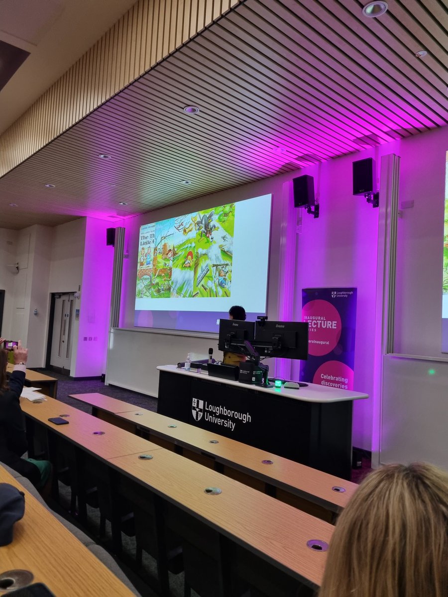 Now this is how I like to see a talk start 😍 @KsChmutina bringing children's literature into her Inaugural lecture on Disaster Risk Reduction or Disaster Risk Production 👏 @lboroimpact @lborouniversity