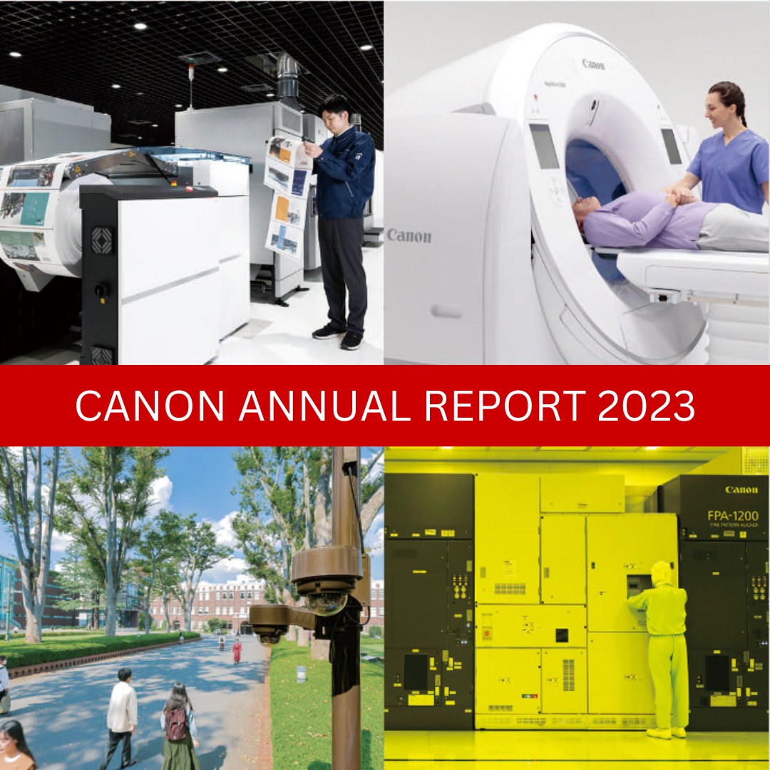 Canon Inc., the parent company of Canon U.S.A., has published its Annual Report for 2023, containing audited financial statements, as well as a message and business strategies from our CEO. Learn more: canon.us/3yfoTBF