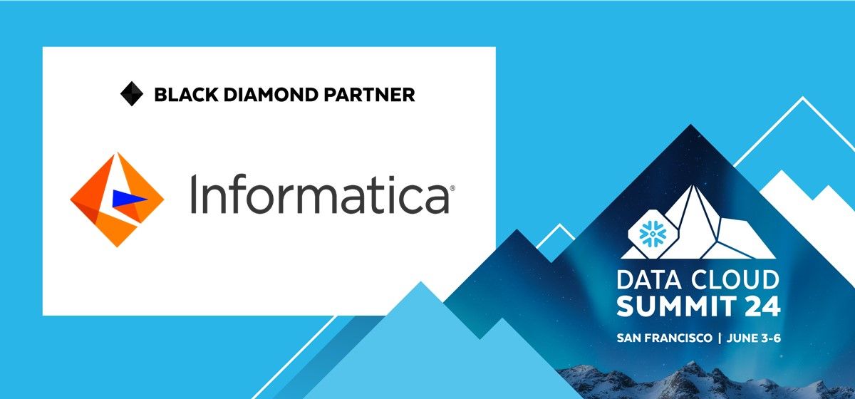 We’re excited to announce that #Informatica is a proud Black Diamond ♦️ Partner at this year's #DataCloudSummit, @SnowflakeDB's annual user conference at the Moscone Center in San Francisco! Join us: infa.media/4arR11M