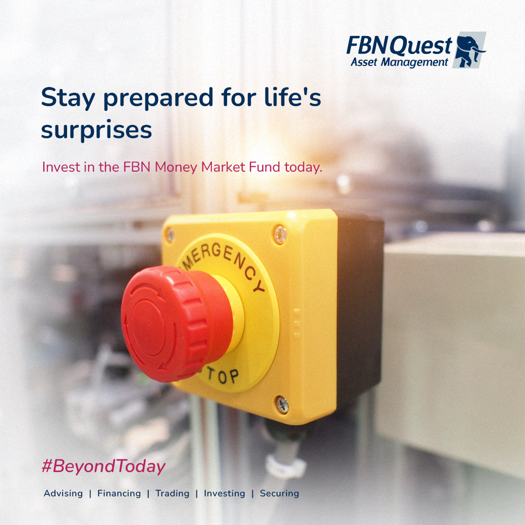 Did you know that short term mutual funds can also serve as emergency funds? 

Have something to fall back on when life pulls a surprise. 

Visit beyondtoday.fbnquest.com or call 01-2801340-4 to get started.
#FBNQuest #AssetManagement