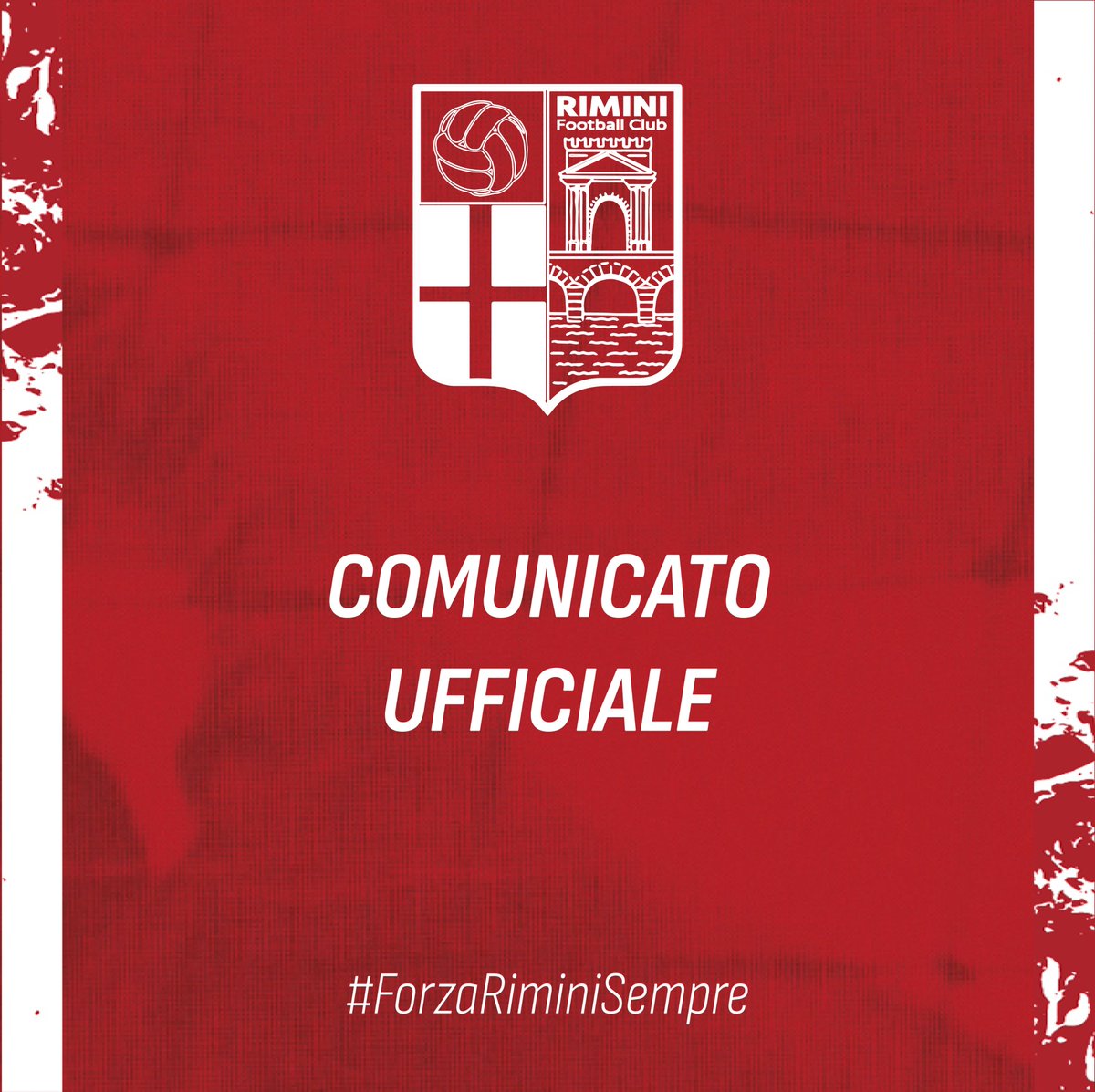 📃| COMUNICATO UFFICIALE

Si interrompe il rapporto con Emanuele Troise.
Grazie di tutto e in bocca al lupo per il futuro mister!

📎 La nota: rb.gy/c4rqh0

#ForzaRiminiSempre ⚪️🔴