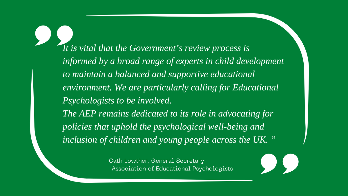 🧑‍🤝‍🧑AEP General Secretary Cath Lowther has today written to Secretary of State for Education @GillianKeegan to call for continued, age appropriate relationship education for children of all ages, amid reports of potential changes to RHSE Guidance 👇 #TwitterEPs #RHSE #EduTwitter