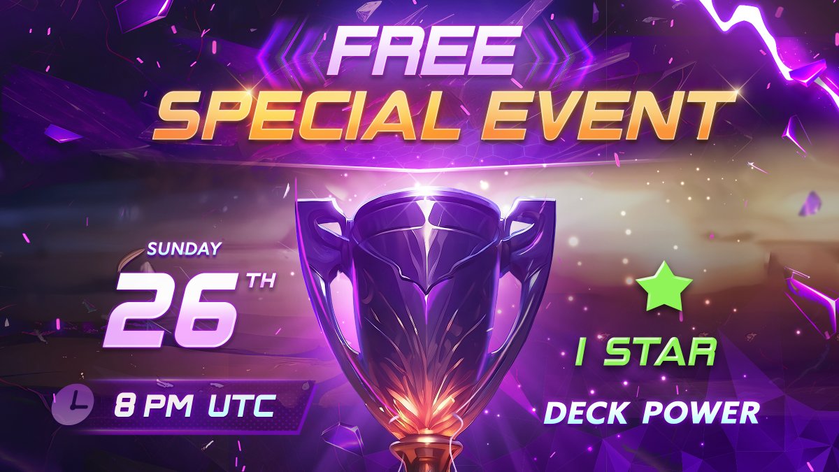 As we wrap up the final details for the Free Playoffs, here’s the Competition Calendar for the rest of the month! 🗓️

Don't miss the highlight: the 🆓 SPECIAL EVENT at the end of May. 🏆

Your votes are in... The Sponsor will be announced tomorrow, and the Prize on Friday 💰