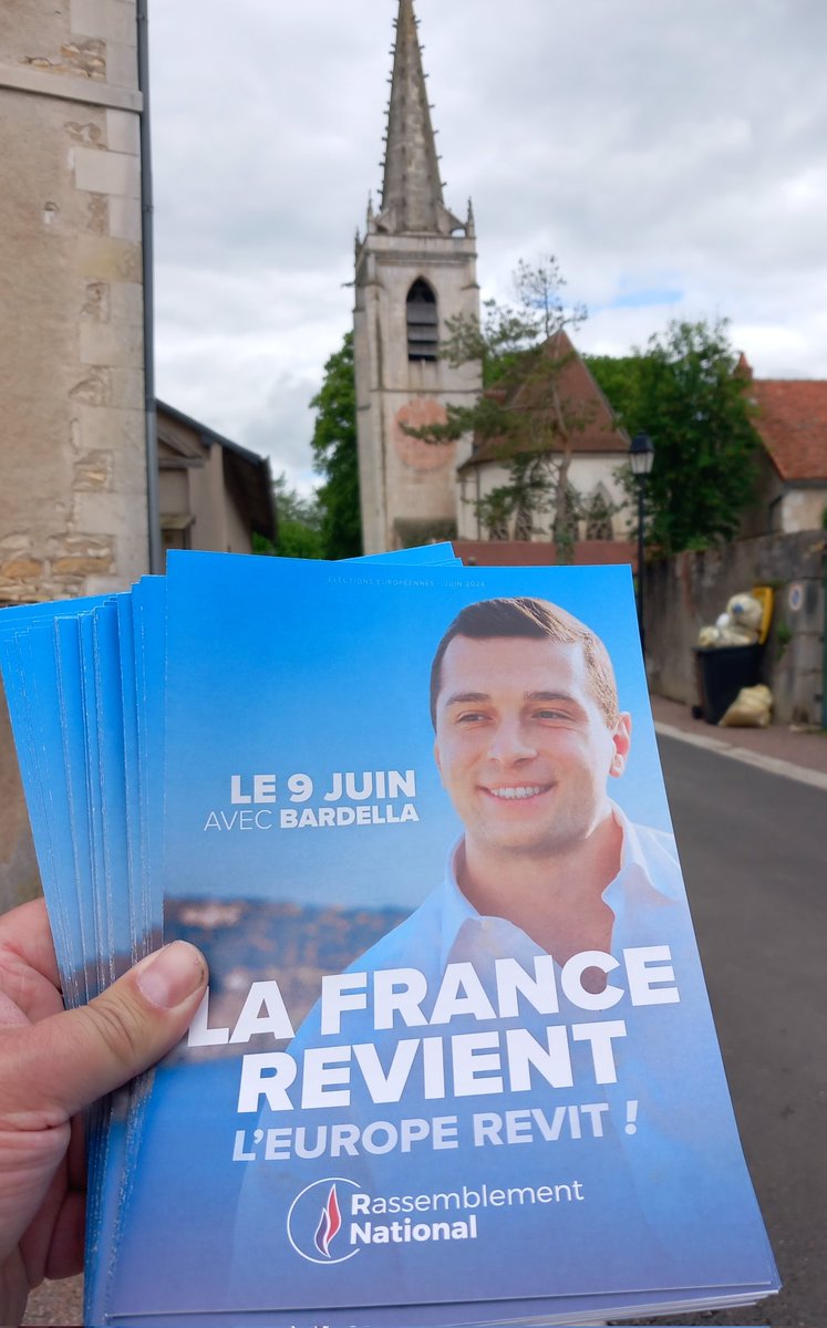 Boîtage de Pousseaux, La Forêt et Surgy, le 9 juin mobilisation pour faire gagner le camp des patriotes :@J_Bardella ! #VivementLe9Juin #RN