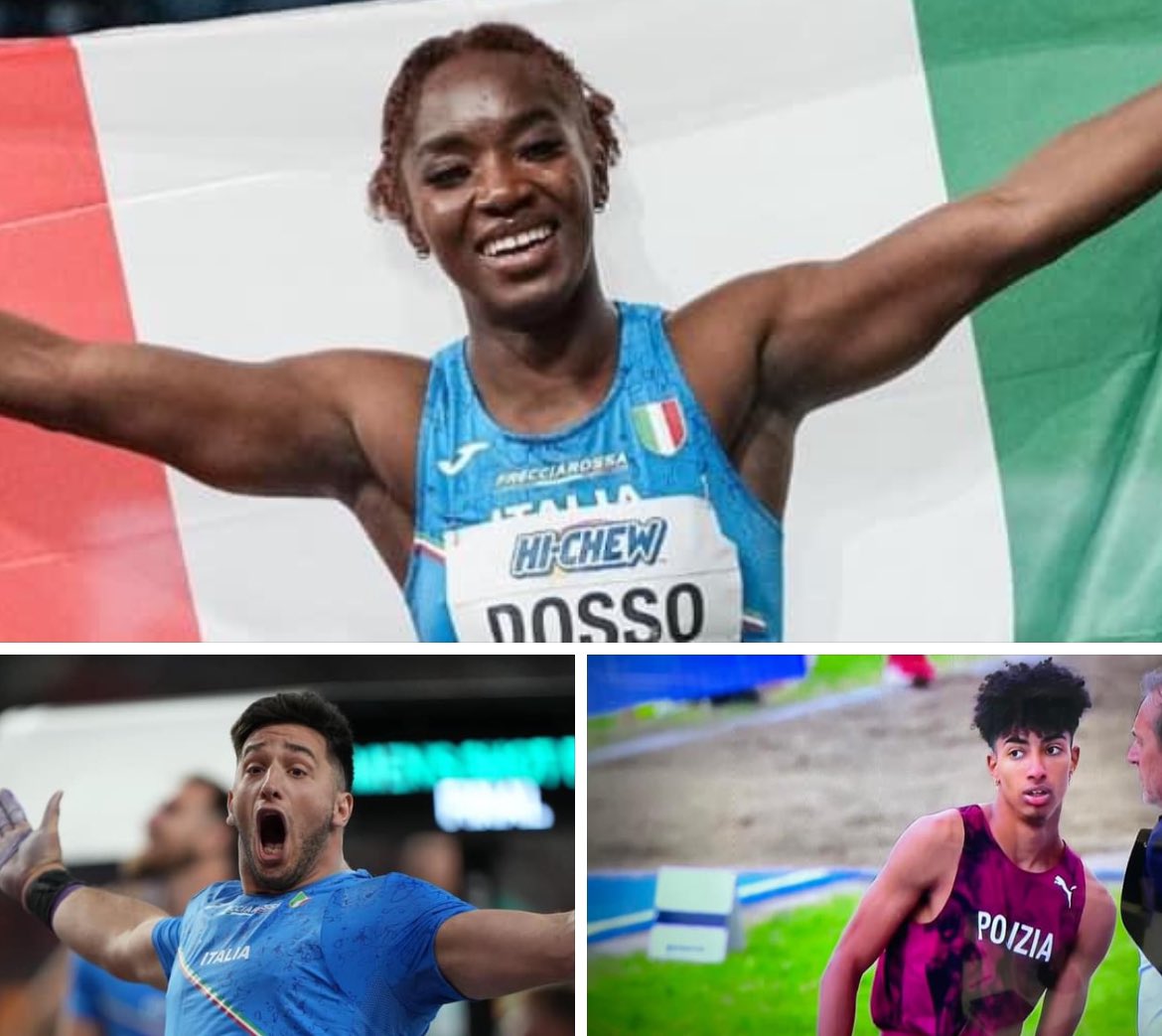 Incredibile a Savona, in 2 ore (e a 2 mesi dai Giochi):

- Record italiano nei 100 metri (Zaynab Dosso 11.02)
- Record italiano nel peso dopo 37 anni (Leonardo Fabbri 22.95)
- Record del mondo U20 nel lungo (Mattia Furlani 8.36)

Commento tecnico: minchia! 🇮🇹🇮🇹🇮🇹