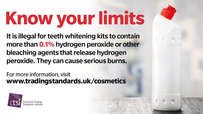 The best teeth whitening results will be achieved by a registered dentist or dental hygienist working to a dentist’s prescription with access to safe and effective teeth whitening products. For more information, visit: tradingstandards.uk/cosmetics #CostOfBeauty #SmileMonth