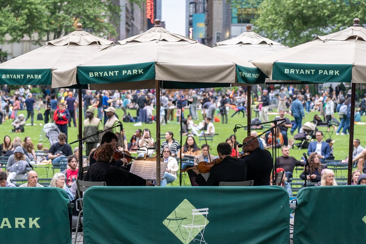 This week we presented two free concerts curated by violinist Ashley Horne, a longtime member of the ASO. The program combined compositions that reflected several of Horne's own significant personal and musical connections to the piece. We are back @bryantparknyc  5/20 & 5/21.
