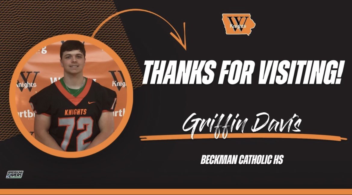 Griffin Davis (@daquavissss) on Twitter photo Thanks for the opportunity to visit yesterday! <a href="/WartburgFB/">Wartburg Football</a> <a href="/Luke_Summers1/">Luke Summers</a> Great people, great coaches, great facilities! Thanks for the opportunity to visit yesterday! <a href="/WartburgFB/">Wartburg Football</a> <a href="/Luke_Summers1/">Luke Summers</a> Great people, great coaches, great facilities!
