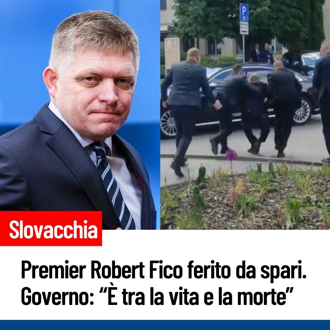 Quanto accaduto in Slovacchia è terribile. L’attentato al primo ministro Robert Fico, ora in gravissime condizioni, e’ scioccante ed inaccettabile. Sono vicino ai suoi cari, alle autorità e al popolo slovacco.