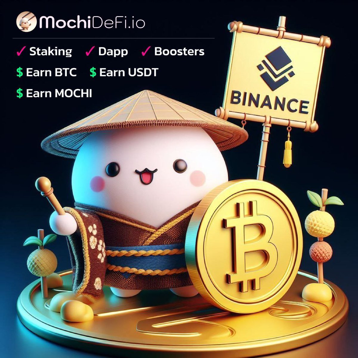 Indulge in the most delicious memecoin on #BNBChain with @Mochi_DeFi! 🍡

Mochi DeFi offers diverse utilities, exclusive NFTs, and staking to boost $MOCHI🚀

Get ready for its listing on @BiconomyCom on May 16th!📈

Explore more: mochidefi.io

#Sponsored #MOCHI