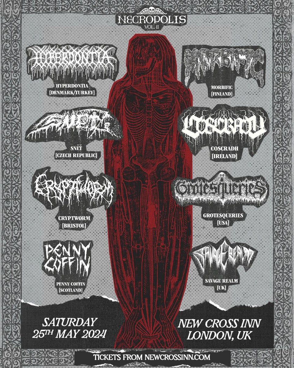 Necropolis Festival is fast approaching! All U.K. Death Metal fiends are required to attend!