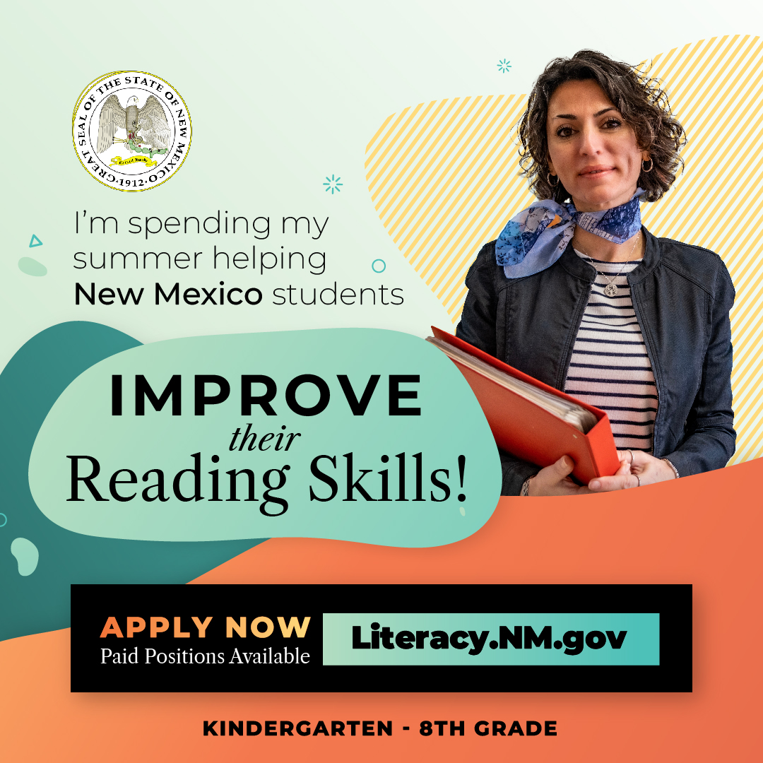A great opportunity is now available to spend your summer making a difference in students’ lives: current or retired educators, college faculty & pre-service educators are encouraged to apply, but instructors do not need a background in education. Apply! #nmleg #summerlearning