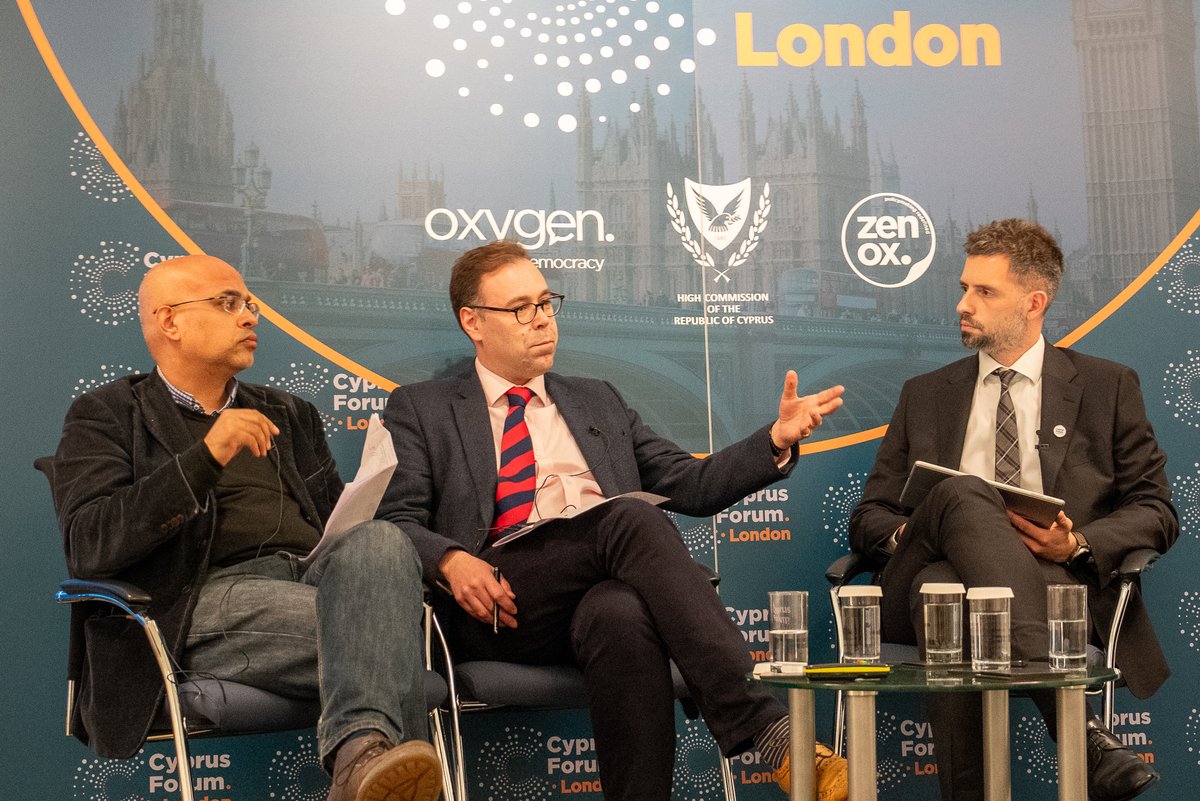 CypForum's tweet photo. Now at #CyprusForumLondon, discussion on “The #justicesystem &amp; checks &amp; balances in #Cyprus: Is the #English common law relevant?” with
Theano C. Mavromoustaki, @LawOfficeCY, Adrian Zuckerman, @UniofOxford, @MasoodCGD, @uniofleicester, John Sorabji, @ucl, @NicKyriakides. https://t.co/3jlTRKCxsw