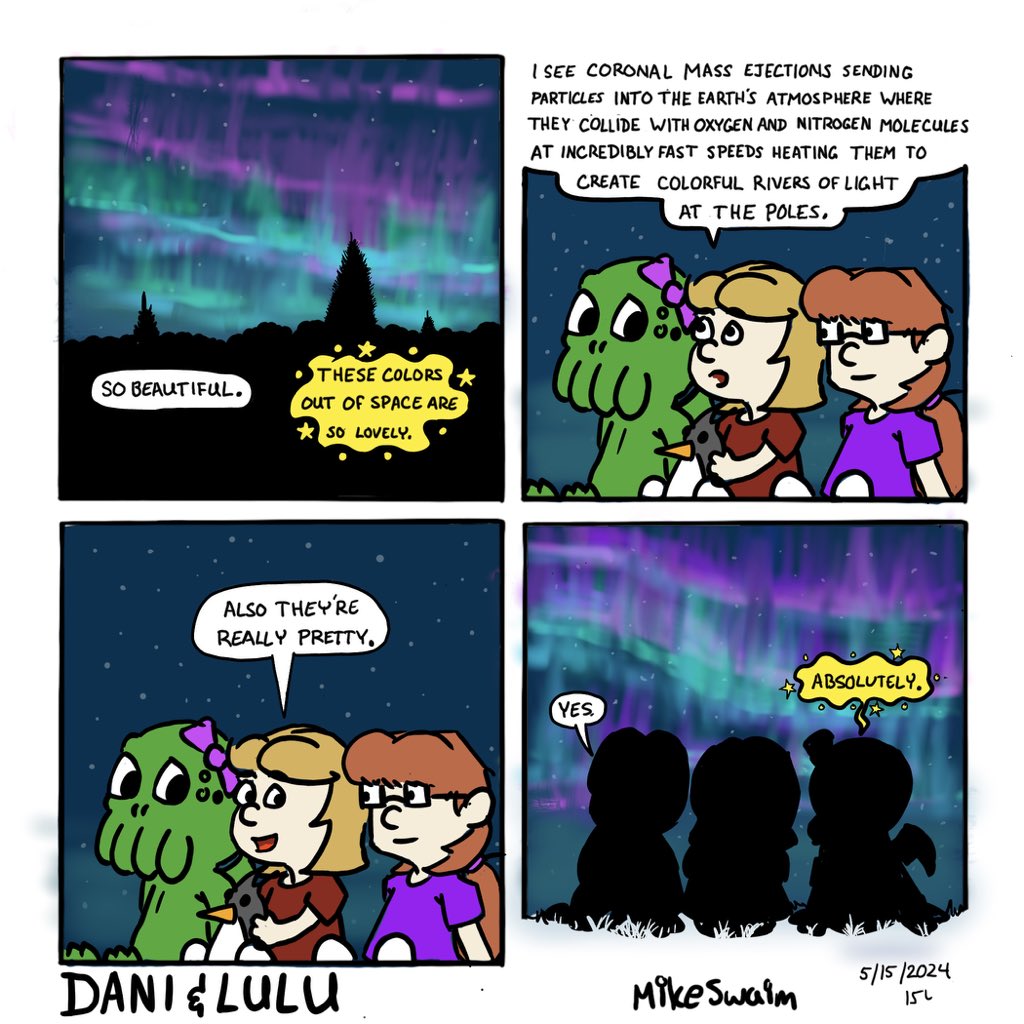 Pretty

Late today due to meetings and some corrections. Clearly inspired by recent events. Unfortunately I missed it.

#daniandlulucomic #comicstrip #webcomics #comic #aurora #auroraborelias