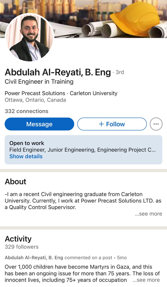 Abdulah Al-Reyati is a Civil Engineer working for Power Precast Solutions in Ottawa. However, Abdulah has an alter-ego he takes on in his spare time, and that is of Hamas spokesperson Abu Obaida. Although highly illegal in Canada, Abdulah Al-Reyati promotes a designated illegal