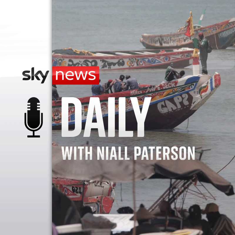 SkyNews's tweet photo. Hundreds of young men have died trying to use boats to get from Senegal to the Canary Islands.   

On this #Daily episode, @skynewsniall speaks to Sky's @YousraElbagir and @BeckyJohnsonSky about the drivers and fears for those migrating.

🎧 https://t.co/IJafU5jPf9