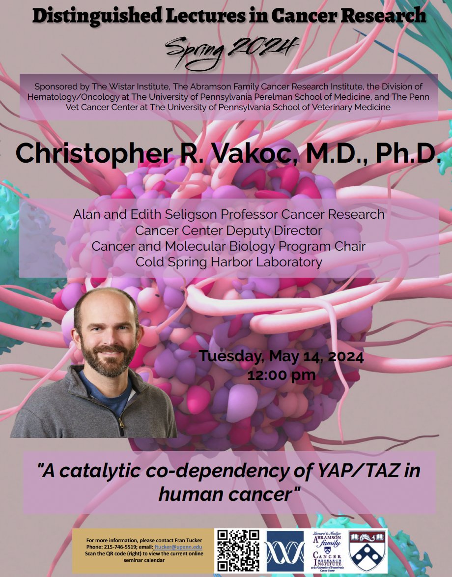 Liling Wan (@lilingwanlab) on Twitter photo A great pleasure hosting <a href="/ChrisVakoc/">Christopher Vakoc</a> for distinguished cancer series at <a href="/PennMedicine/">Penn Medicine</a> . Thank you for sharing exciting discoveries on #transcription #signaling vulnerabilities in human #cancer stemming from elegant CRISPR screens! <a href="/ChrisVakoc/">Christopher Vakoc</a> Gerd Blobel <a href="/junwei_s/">Junwei Shi</a> <a href="/AsanganiLab/">Irfan Asangani</a> A great pleasure hosting <a href="/ChrisVakoc/">Christopher Vakoc</a> for distinguished cancer series at <a href="/PennMedicine/">Penn Medicine</a> . Thank you for sharing exciting discoveries on #transcription #signaling vulnerabilities in human #cancer stemming from elegant CRISPR screens! <a href="/ChrisVakoc/">Christopher Vakoc</a> Gerd Blobel <a href="/junwei_s/">Junwei Shi</a> <a href="/AsanganiLab/">Irfan Asangani</a>