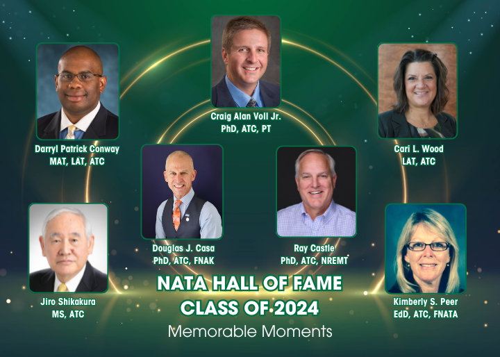 NATA Now is honoring the seven class of 2024 members who will be inducted into the NATA Hall of Fame during the 75th NATA Clinical Symposia & AT Expo in New Orleans. In this post, the inductees discuss their memorable moments in the profession. Read more: nata.org/nata-now/artic…