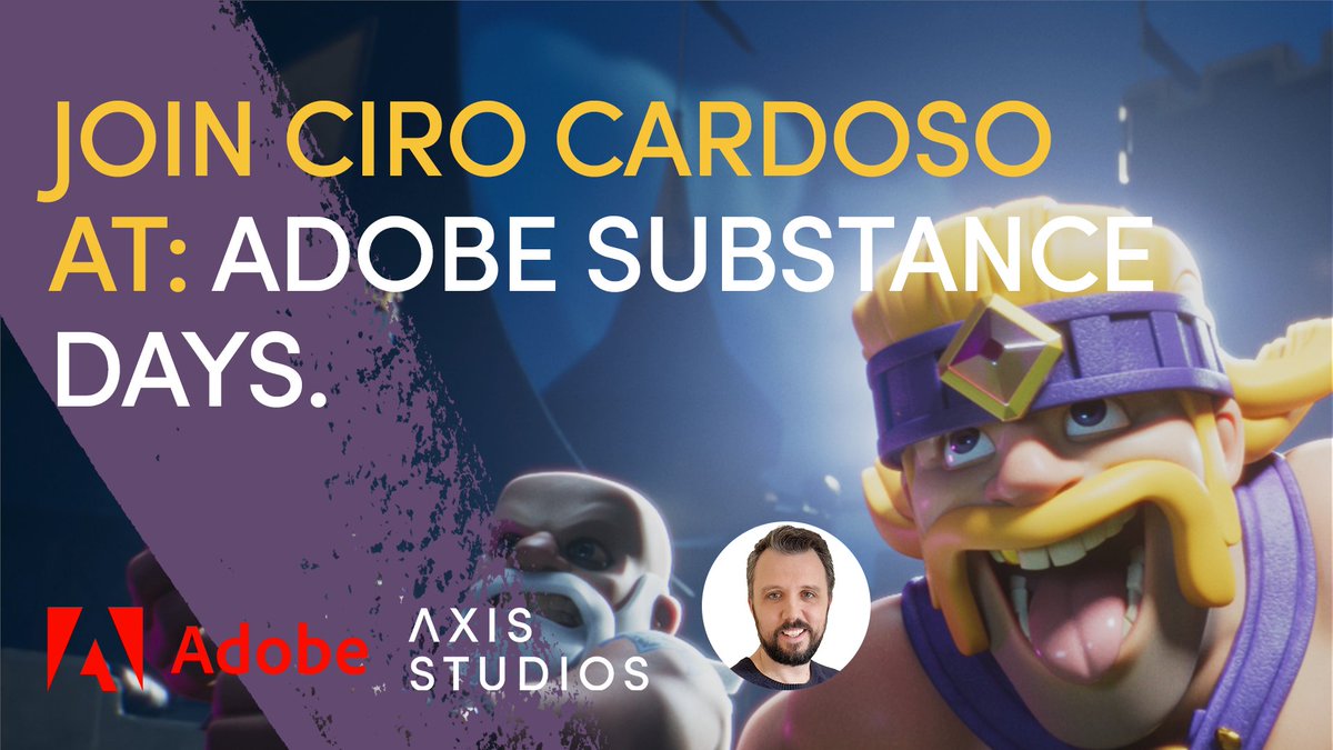 We’re incredibly excited that Lead Environment Artist Ciro Cardoso will be at @Substance3D Day London! On 22nd May, see him deliver his talk “From Meticulous Order to Creative Havoc: Unleashing Artistic Freedom with Substance”. ow.ly/uHWv50RHiNQ

#substance @Cyrus3v
