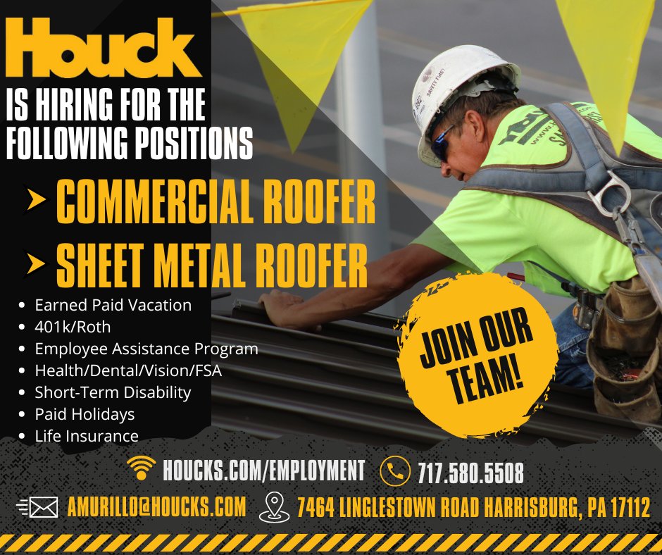 We're expanding our team! #NowHiring #RoofersWanted #JoinOurTeam #CareerOpportunity