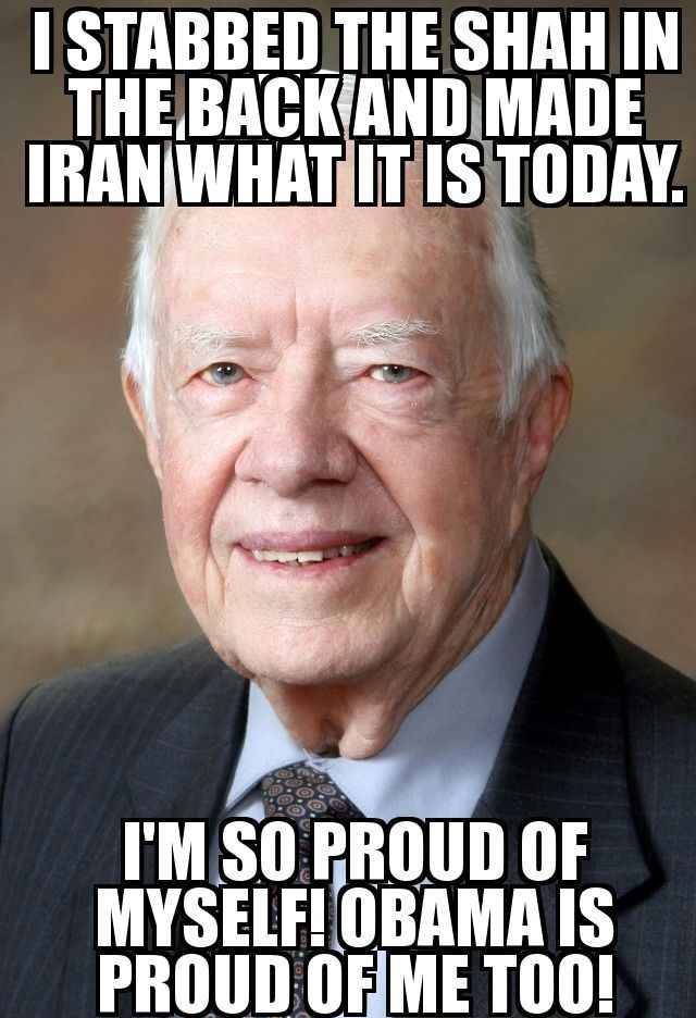 I see that Jew-hating & Iranian-hating clown Jimmy Carter is still trending... so here's your reminder that he destroyed the lives of millions of Iranians by throwing the late Shah under the bus & allowing the demonic mentally deranged Khomeini to take over Iran.🤮