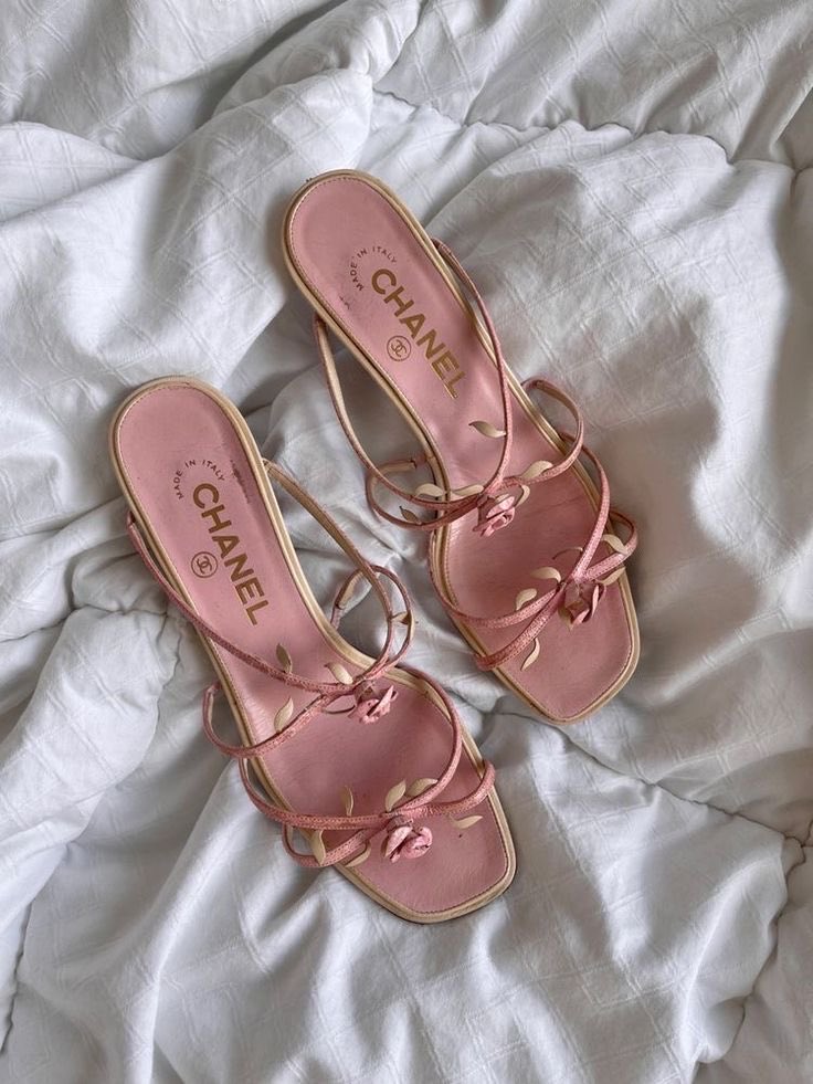 vintage chanel pink heels